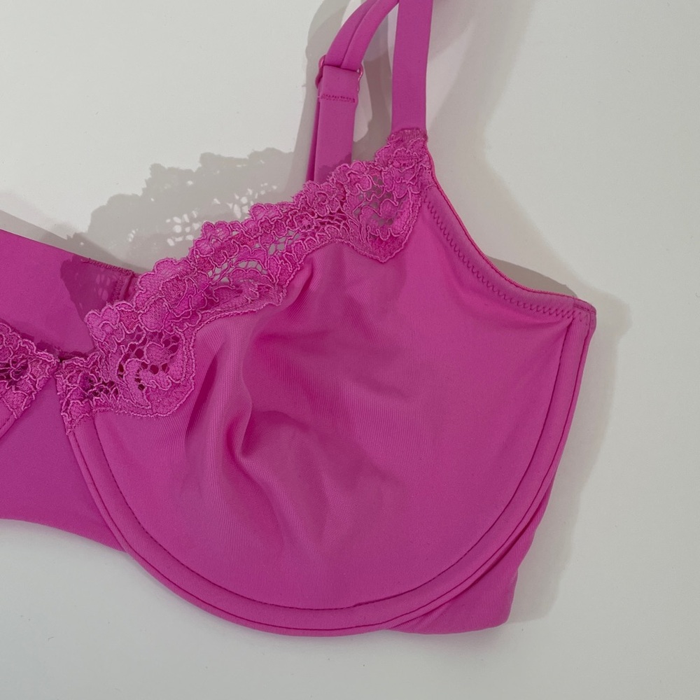 Skims Fits Everybody Unlined Underwire Lace Bra 34DDD Orchid NWOT - Picture 3 of 7
